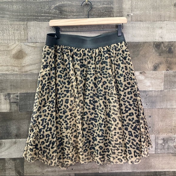 Torrid Leopard Print Mesh Tulle Mini Skirt - Picture 2 of 14